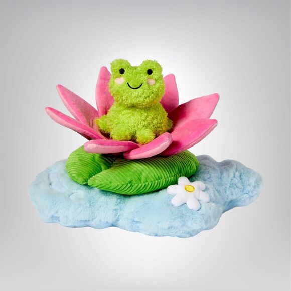 Gigglescape 11 Inch Stackable Lily Frog Plush Flower Stuffed Animal Kawaii Toy - Picture 1 of 2